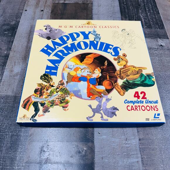 HAPPY HARMONIES 4-Laserdisc BOXED SET RARE 42 Cartoons - Picture 7 of 7